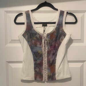 Michel Multicolor Graphic Music Scene Tank Top Festival Ready!